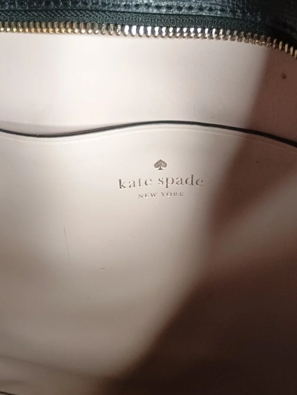 kate spade black leather tote